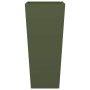 Jardineras 2 uds acero verde oliva 35x35x75 cm en Macetas y jardineras | Comprar online en Foru.es