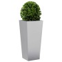Jardinera de acero inoxidable 35x35x75 cm en Macetas y jardineras | Comprar online en Foru.es