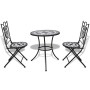 Set mesa y sillas jardín 3 pzas baldosa cerámica blanco y negro de vidaXL, Conjuntos de jardín - Ref: Foro24-271772, Precio: ...