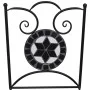 Set mesa y sillas jardín 3 pzas baldosa cerámica blanco y negro de vidaXL, Conjuntos de jardín - Ref: Foro24-271772, Precio: ...