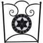 Set mesa y sillas jardín 3 pzas baldosa cerámica blanco y negro de vidaXL, Conjuntos de jardín - Ref: Foro24-271772, Precio: ...