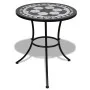 Set mesa y sillas jardín 3 pzas baldosa cerámica blanco y negro de vidaXL, Conjuntos de jardín - Ref: Foro24-271772, Precio: ...
