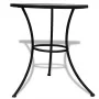 Set mesa y sillas jardín 3 pzas baldosa cerámica blanco y negro de vidaXL, Conjuntos de jardín - Ref: Foro24-271772, Precio: ...
