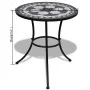 Set mesa y sillas jardín 3 pzas baldosa cerámica blanco y negro de vidaXL, Conjuntos de jardín - Ref: Foro24-271772, Precio: ...