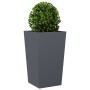 Jardineras 2 uds acero gris antracita 45x45x75 cm en Macetas y jardineras | Comprar online en Foru.es