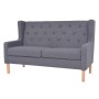 Conjunto de sofás 2 piezas tela gris de vidaXL, Sofás - Ref: Foro24-274934, Precio: 721,27 €, Descuento: %