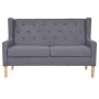 Conjunto de sofás 2 piezas tela gris de vidaXL, Sofás - Ref: Foro24-274934, Precio: 770,20 €, Descuento: %