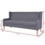 Conjunto de sofás 2 piezas tela gris de vidaXL, Sofás - Ref: Foro24-274934, Precio: 721,27 €, Descuento: %