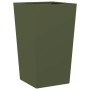 Jardinera de acero verde oliva 45x45x75 cm en Macetas y jardineras | Comprar online en Foru.es