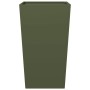 Jardineras 2 uds de acero verde oliva 45x45x75 cm en Macetas y jardineras | Comprar online en Foru.es