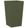 Jardineras 2 uds de acero verde oliva 45x45x75 cm en Macetas y jardineras | Comprar online en Foru.es
