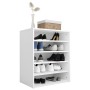 Mueble zapatero de madera contrachapada blanco 60x35x70 cm de vidaXL, Zapateros y organizadores de calzado - Ref: Foro24-8089...