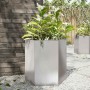 Jardinera hexagonal acero inoxidable 46x40x45 cm en Macetas y jardineras | Comprar online en Foru.es