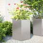 Jardineras hexagonales 2 uds acero inoxidable 46x40x45 cm en Macetas y jardineras | Comprar online en Foru.es