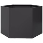 Jardinera hexagonal acero negra 69x60x45 cm en Macetas y jardineras | Comprar online en Foru.es
