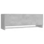 Armario de madera contrachapada gris hormigón 100x32,5x35 cm de vidaXL, Armarios roperos - Ref: Foro24-808237, Precio: 56,76 ...