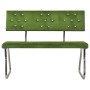 Banco de terciopelo verde claro 110 cm de vidaXL, Bancos de comedor y cocina - Ref: Foro24-325866, Precio: 97,07 €, Descuento: %