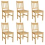 Sillas de comedor 6 unidades de madera de pino de vidaXL, Sillas de comedor - Ref: Foro24-271498, Precio: 352,97 €, Descuento: %