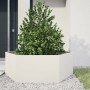 Jardinera hexagonal acero blanco 138x120x45 cm en Macetas y jardineras | Comprar online en Foru.es