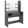 Schminktisch mit LED-Lichtern, glänzendes graues MDF, 100x40x135 cm. von vidaXL, Schlafzimmerkommoden - Ref: Foro24-331543, P...