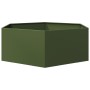 Jardinera hexagonal de acero verde oliva 138x120x45 cm en Macetas y jardineras | Comprar online en Foru.es