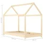 Estructura de cama infantil de madera maciza de pino 80x160 cm de vidaXL, Cunas y camas para niños - Ref: Foro24-283347, Prec...