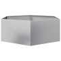Jardinera hexagonal acero galvanizado 138x120x45 cm en Macetas y jardineras | Comprar online en Foru.es