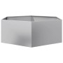 Jardinera hexagonal acero galvanizado 138x120x45 cm en Macetas y jardineras | Comprar online en Foru.es