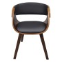 Sillas de comedor 4 uds madera curvada piel sintética marrón de vidaXL, Sillas de comedor - Ref: Foro24-270044, Precio: 672,4...