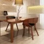 Sillas de comedor 2 uds madera curvada piel sintética marrón de vidaXL, Sillas de comedor - Ref: Foro24-270043, Precio: 360,7...