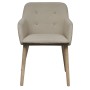 Sillas de comedor 6 uds tela beige y madera maciza de roble de vidaXL, Sillas de comedor - Ref: Foro24-270571, Precio: 701,17...