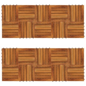 Baldosa de terraza patrón vertical 20 uds madera acacia 30x30cm de vidaXL, Suelos y moquetas - Ref: Foro24-271790, Precio: 78...