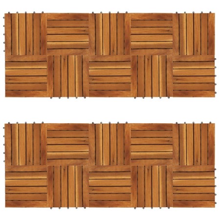 Baldosa de terraza patrón vertical 20 uds madera acacia 30x30cm de vidaXL, Suelos y moquetas - Ref: Foro24-271790, Precio: 78...