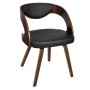 Sillas de comedor 4 uds madera curvada piel sintética marrón de vidaXL, Sillas de comedor - Ref: Foro24-270039, Precio: 537,6...