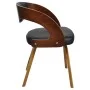 Esszimmerstühle, 4 Stück, gebogenes Holz, braunes Kunstleder von vidaXL, Essstühle - Ref: Foro24-270039, Preis: 570,66 €, Rab...