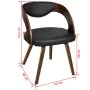 Esszimmerstühle, 4 Stück, gebogenes Holz, braunes Kunstleder von vidaXL, Essstühle - Ref: Foro24-270039, Preis: 570,66 €, Rab...