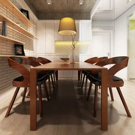 Dining chairs 6 units brown synthetic leather by vidaXL, dining chairs - Ref: Foro24-270040, Price: 917,91 €, Discount: %