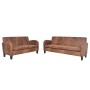 Conjunto de sofás 2 piezas ante artificial marrón de vidaXL, Sofás - Ref: Foro24-275226, Precio: 836,44 €, Descuento: %