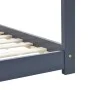 Estructura de cama infantil madera maciza pino gris 70x140 cm de vidaXL, Cunas y camas para niños - Ref: Foro24-283352, Preci...
