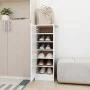 Mueble zapatero de aglomerado blanco 32x35x92 cm de vidaXL, Zapateros y organizadores de calzado - Ref: Foro24-808972, Precio...