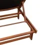 Tumbona con mesita 2 unidades madera maciza acacia y textilene de vidaXL, Tumbonas - Ref: Foro24-273752, Precio: 316,14 €, De...