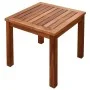 Tumbona con mesita 2 unidades madera maciza acacia y textilene de vidaXL, Tumbonas - Ref: Foro24-273752, Precio: 316,14 €, De...