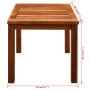 Tumbona con mesita 2 unidades madera maciza acacia y textilene de vidaXL, Tumbonas - Ref: Foro24-273752, Precio: 310,00 €, De...