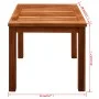 Tumbona con mesita 2 unidades madera maciza acacia y textilene de vidaXL, Tumbonas - Ref: Foro24-273752, Precio: 316,14 €, De...
