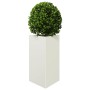 Jardineras triangulares 2 uds acero blanco 50x43x75 cm en Macetas y jardineras | Comprar online en Foru.es