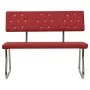 Banco de cuero sintético rojo tinto 110 cm de vidaXL, Bancos de comedor y cocina - Ref: Foro24-325859, Precio: 117,47 €, Desc...