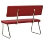 Banco de cuero sintético rojo tinto 110 cm de vidaXL, Bancos de comedor y cocina - Ref: Foro24-325859, Precio: 117,47 €, Desc...