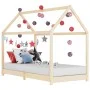Solid pine wood children's bed frame 90x200 cm by vidaXL, Cribs and beds for children - Ref: Foro24-283348, Price: 155,75 €, ...