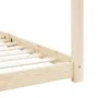Solid pine wood children's bed frame 90x200 cm by vidaXL, Cribs and beds for children - Ref: Foro24-283348, Price: 155,75 €, ...