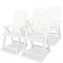 Juego de comedor de jardín 5 piezas plástico blanco de vidaXL, Conjuntos de jardín - Ref: Foro24-275074, Precio: 473,58 €, De...